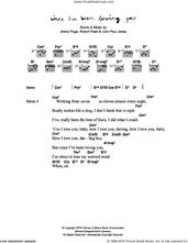 Cover icon of Since I've Been Loving You sheet music for guitar (chords) by Corinne Bailey Rae, Jimmy Page, John Paul Jones and Robert Plant, intermediate skill level