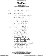 Cover icon of The Piper sheet music for guitar (chords) by ABBA, Benny Andersson and Bjorn Ulvaeus, intermediate skill level