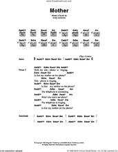Cover icon of Mother sheet music for guitar (chords) by The Police and Andy Summers, intermediate skill level