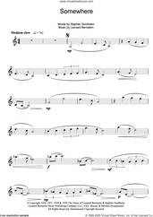 Cover icon of Somewhere (from West Side Story) sheet music for clarinet solo by Leonard Bernstein, Pet Shop Boys and Stephen Sondheim, intermediate skill level