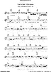 Cover icon of Weather With You sheet music for voice and other instruments (fake book) by Crowded House, Neil Finn and Tim Finn, intermediate skill level
