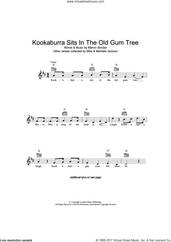 Cover icon of Kookaburra Sits In The Old Gum Tree sheet music for voice and other instruments (fake book) by Marion Sinclair, intermediate skill level