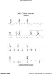 Cover icon of Go Down Moses sheet music for ukulele (chords), intermediate skill level