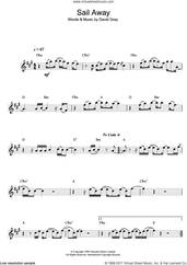 Cover icon of Sail Away sheet music for alto saxophone solo by David Gray, intermediate skill level