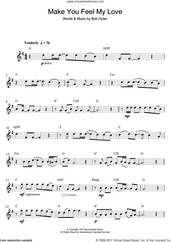 Cover icon of Make You Feel My Love sheet music for alto saxophone solo by Adele and Bob Dylan, intermediate skill level