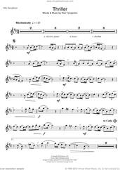 Cover icon of Thriller sheet music for alto saxophone solo by Michael Jackson and Rod Temperton, intermediate skill level