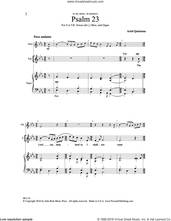 Cover icon of Psalm 23 sheet music for choir (SATB: soprano, alto, tenor, bass) by Ariel Quintana, intermediate skill level