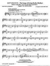 Cover icon of Let's Dance!, the songs of irving berlin (medley) sheet music for orchestra/band (baritone saxophone) by Irving Berlin and Mark Brymer, intermediate skill level