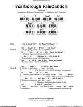 Cover icon of Scarborough Fair/Canticle sheet music for piano solo (chords, lyrics, melody) by Simon & Garfunkel and Miscellaneous, intermediate piano (chords, lyrics, melody)