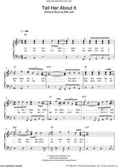 Cover icon of Tell Her About It sheet music for voice and piano by Billy Joel, intermediate skill level