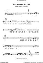 Cover icon of You Never Can Tell sheet music for ukulele by Chuck Berry, intermediate skill level