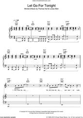 Cover icon of Let Go For Tonight sheet music for voice, piano or guitar by Foxes, Louisa Allen and Tom Hull, intermediate skill level