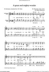 Cover icon of A Great and Mighty Wonder (arr. James Whitbourn) sheet music for choir (SATB: soprano, alto, tenor, bass) by Michael Praetorius, James Whitbourn and John Mason Neale, intermediate skill level