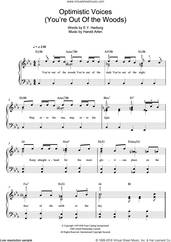 Cover icon of Optimistic Voices sheet music for piano solo by Harold Arlen and E.Y. Harburg, easy skill level