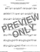 Cover icon of Theme From Jurassic Park sheet music for alto saxophone solo by John Williams, intermediate skill level
