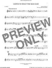 Cover icon of Listen To What The Man Said sheet music for clarinet solo by Wings, Linda McCartney and Paul McCartney, intermediate skill level