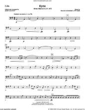 Cover icon of Kyrie (from Mass In G D. 167) sheet music for orchestra/band (cello) by Franz Schubert and John Leavitt, intermediate skill level