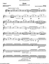 Cover icon of Kyrie (from Mass In G, D. 167) (complete set of parts) sheet music for orchestra/band (Strings) by John Leavitt and Franz Schubert, intermediate skill level
