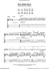 Cover icon of Burn Baby Burn sheet music for guitar (tablature) by Tim Wheeler, intermediate skill level