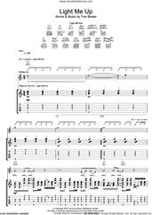 Cover icon of Light Me Up sheet music for guitar (tablature) by Tom Baxter, intermediate skill level
