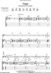 Cover icon of Tragic sheet music for guitar (tablature) by Tom Baxter, intermediate skill level