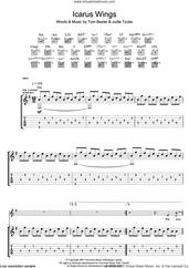Cover icon of Icarus Wings sheet music for guitar (tablature) by Tom Baxter and Judie Tzuke, intermediate skill level