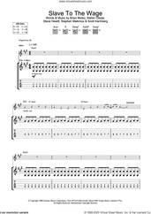 Cover icon of Slave To The Wage sheet music for guitar (tablature) by Placebo, Brian Molko, Scott Kannberg, Stefan Olsdal, Stephen Malkmus and Steve Hewitt, intermediate skill level