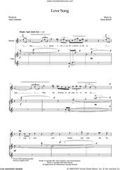 Cover icon of Love Song (for soprano and piano) sheet music for voice and piano by Diana Burrell and Adey Grummet, classical score, intermediate skill level