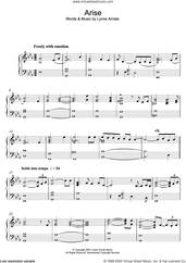 Cover icon of Arise sheet music for piano solo by Lynne Arriale, intermediate skill level