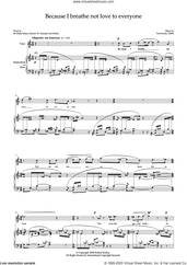 Cover icon of Because I breathe not love to everyone (for tenor and harpsichord) sheet music for voice and piano by Robert Keeley and Sir Philip Sidney, classical score, intermediate skill level
