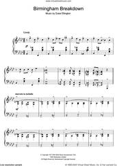 Cover icon of Birmingham Breakdown sheet music for piano solo by Duke Ellington, intermediate skill level
