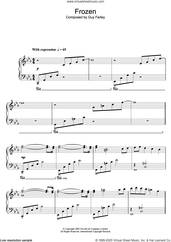 Cover icon of Frozen (from 'Cashback') sheet music for piano solo by Guy Farley, intermediate skill level