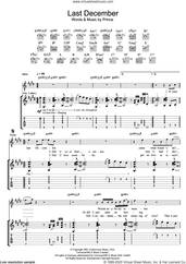 Cover icon of Last December sheet music for guitar (tablature) by Prince, intermediate skill level
