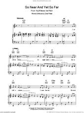 Cover icon of So Near And Yet So Far sheet music for voice, piano or guitar by Cole Porter, intermediate skill level