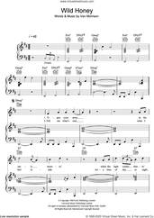 Cover icon of Wild Honey sheet music for voice, piano or guitar by Van Morrison, intermediate skill level