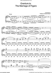 Cover icon of Overture To The Marriage Of Figaro sheet music for piano solo by Wolfgang Amadeus Mozart, classical score, intermediate skill level