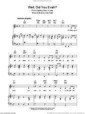 Cover icon of Well, Did You Evah? sheet music for voice, piano or guitar by Cole Porter, intermediate skill level