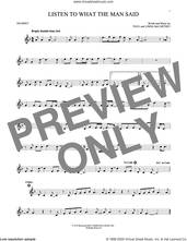 Cover icon of Listen To What The Man Said sheet music for trumpet solo by Wings, Linda McCartney and Paul McCartney, intermediate skill level