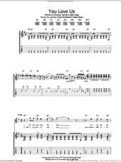 Cover icon of You Love Us sheet music for guitar (tablature) by Manic Street Preachers, James Dean Bradfield, Nick Jones, Richey James and Sean Moore, intermediate skill level