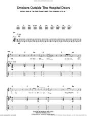 Cover icon of Smokers Outside The Hospital Doors sheet music for guitar (tablature) by Editors, Chris Urbanowicz, Ed Lay, Russell Leetch and Tom Smith, intermediate skill level