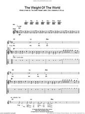Cover icon of The Weight Of The World sheet music for guitar (tablature) by Editors, Chris Urbanowicz, Ed Lay, Russell Leetch and Tom Smith, intermediate skill level