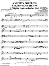 Cover icon of A Mighty Fortress, a festival of hymns sheet music for orchestra/band (opt. trumpet, doubles horn 1) by Benjamin Harlan, Henry F. Lyte, John Purifoy, Mark Hill and William Henry Monk, intermediate skill level