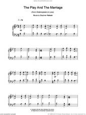 Cover icon of The Play And The Marriage (from Shakespeare In Love) sheet music for piano solo by Stephen Warbeck, intermediate skill level
