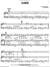 Cover icon of Cars sheet music for voice, piano or guitar by Gary Numan and Fear Factory, intermediate skill level