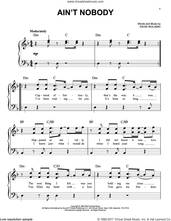 Cover icon of Ain't Nobody sheet music for piano solo by Chaka Khan and David Wolinski, easy skill level