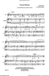 Cover icon of Cantata Ebraica sheet music for choir (SATB: soprano, alto, tenor, bass) by Joshua Jacobson and Carlo Grossi, intermediate skill level