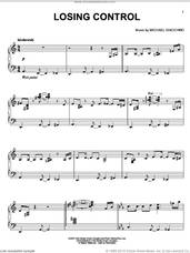 Cover icon of Losing Control sheet music for piano solo by Michael Giacchino and Ratatouille (Movie), intermediate skill level