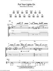 Cover icon of Put Your Lights On sheet music for guitar (tablature) by Carlos Santana and Erik Schrody, intermediate skill level