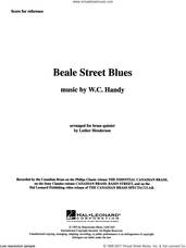 Cover icon of Beale Street Blues (COMPLETE) sheet music for brass quintet by W.C. Handy and Luther Henderson, intermediate skill level