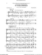 Cover icon of O Vos Omnes sheet music for choir by Richard Burchard, intermediate skill level